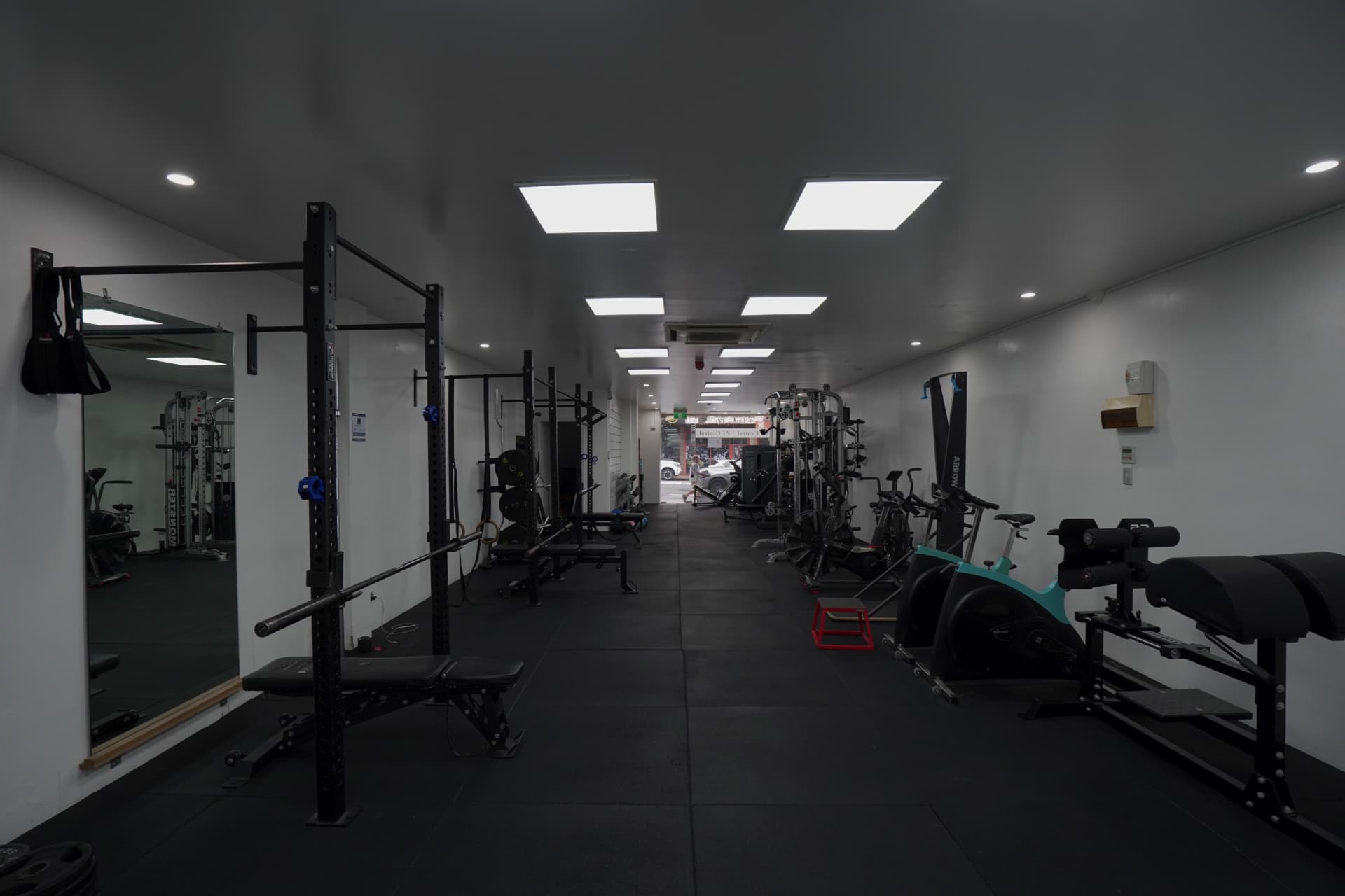 The training floor inside PT Central, Crows Nest, where rehab sessions happen